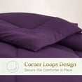 thumbnail image 4 of BedTreat Down Alternative Duvet Insert, Quilted Full Size Purple Comforter, All Season Ultra Soft Microfiber Bedding with Corner Tabs, Machine Washable, 4 of 9