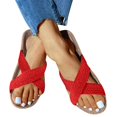 thumbnail image 2 of LEEy-World Pantoufles pour Femmes Pantoufles pour Femmes Mode Européenne et Américaine à Bout Ouvert Pantoufles Décontractées de Plage Pantoufles Femmes Été Extérieur, 2 of 4