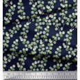 thumbnail image 2 of Soimoi Blue Poly Georgette Fabric Leaf Leaves Decor Fabric Printed Yard 42 Inch Wide, 2 of 3