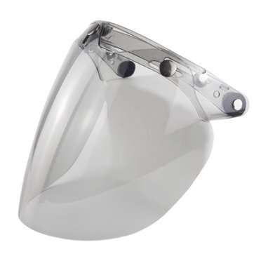 Amdohai Open Face Helmet Visor Motorcycle Helmet Bubble Lens 3-Snap Bubble Wind Shield Visor