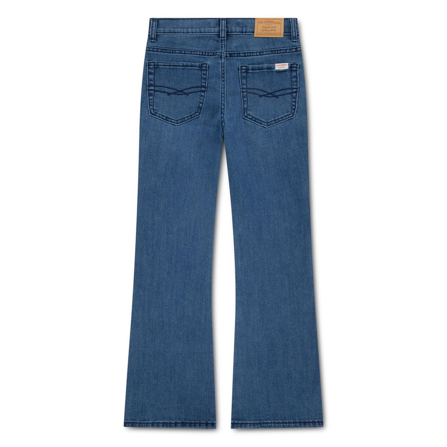 Levi Strauss Signature Jean Évasé pour Fille avec Broderie Papillon