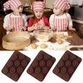 thumbnail image 2 of XZNGL Soap Molds for Soap Making Flower 9 Holes Silicone Mold for Chocolate Cake Jelly Pudding Soap Round Shape Round Silicone Molds for Chocolate Round Chocolate Molds Silicone, 2 of 6