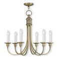 thumbnail image 1 of Livex Lighting Cranford 6 Light Chandelier, 1 of 5