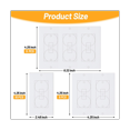 thumbnail image 2 of 20Pcs Wall Insulation Outlet Insulators Sealers,Electrical Outlet Insulation Pads for Wall, Light, Switch Socket, 2 of 8