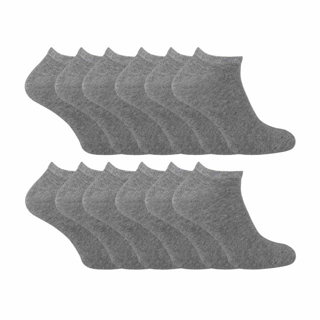 Sock Snob - 12 Pair Multipack Mens Quarter Trainer Socks