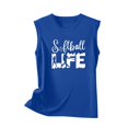 thumbnail image 4 of SDNall Womens Fashion Printed Round-Neck Loose Sleeveless T-shirt Pullover Tops, 4 of 9