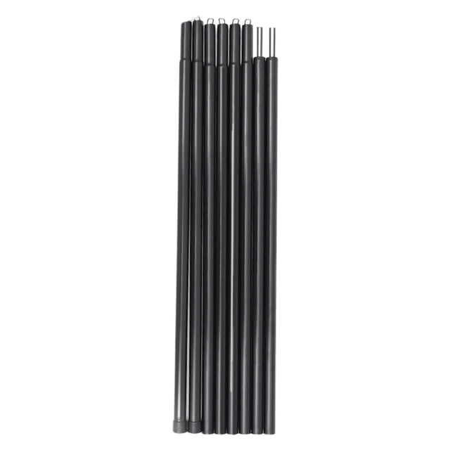 koolsoo Tent Support Rod, Folding Anti Rust Canopy for Camping Backpacking Garden BBQ , Black