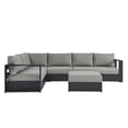 thumbnail image 4 of Modway Aluminum Tahoe 5-Piece Outdoor Patio Furniture Sectional, 4 of 11