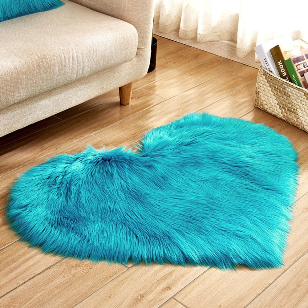Dvkptbk Rugs for Living Room Wool Imitation Sheepskin Rugs Faux Non Slip Bedroom Carpet Mats Home Decor on Clearance