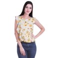 thumbnail image 1 of Moomaya Blouses à Volants Femmes Imprimées Sans Manches en Jersey de Coton Hauts d'Été Femmes, 1 of 4