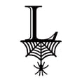 thumbnail image 3 of Spider Halloween Decoration Hang Tag Set with 26 Iron Letters 5.3 cm x 9 cm, Black Rope Included, 3 of 4