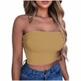 thumbnail image 1 of Tube Tops, Womens Solid Color Sports Summer Fashion Casual Tube Tops, 1 of 5