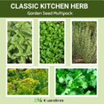 thumbnail image 2 of GSDWIUEW Classic Kitchen Herb Kit, 5 Heirloom Seed Varieties, Basil, Cilantro, Dill, Parsley, Thyme, for Containers, Windowsills Indoor and Outdoor Planting Three Mo Garden, 2 of 8