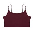 thumbnail image 3 of FOCUSNORM Women Sling Top Solid Color Crop Low Chest Sexy Bodycon Top Clothes, 3 of 5