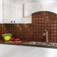thumbnail image 2 of Fasade Miniquattro Vinyl Backsplash Kit 15 sq ft Moonstone Copper, 2 of 6