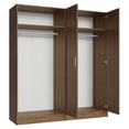 thumbnail image 4 of Madesa Armoire de Rangement à 4 Portes avec Grand Espace de Tablettes 63"L Armoire Utilitaire Placard Unité d'Organisation pour l'Entrée et la Chambre - Rustique, 4 of 10