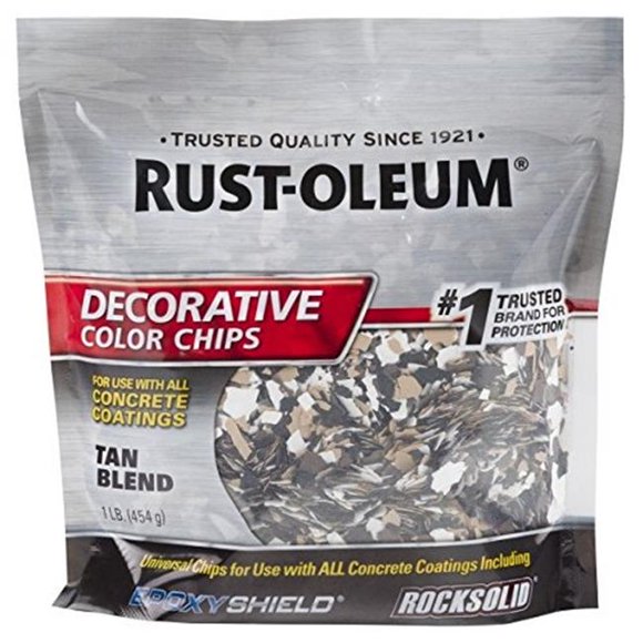 Flecto 020066343057 312447 Chips Décoratifs 1 Lb, Mélange Tan