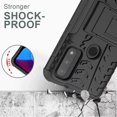 thumbnail image 2 of Moto G Pure Case, Moto G Pure Phone Case with HD Screen Protector, FYBTO for Shockproof Silicone Protective with Kickstand Hard Phone Cover for Moto G Pure (Black), 2 of 6