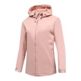thumbnail image 1 of Vestes à Capuche Zippées Roses pour Femmes, Sport de Piste, Randonnée, Course, Sortie, Imperméables, Unies, Hiver Automne 2025, Vêtements, Mode, 3TG, 1 of 1