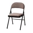 thumbnail image 4 of MECO Sudden Comfort Deluxe Metal Fabric Padded Folding Chair, Gray (4 Pack), 4 of 5