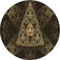 thumbnail image 1 of Ahgly Company Tapis Rond Lavable en Machine Intérieur Transitionnel Chêne Brun, 8 Pieds Rond, 1 of 7