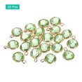 thumbnail image 3 of Unique Bargains Crystal Birthstone Charm, August Pendants Drop Bead Light Green, for Jewelry Making, 20 Pack, 3 of 6
