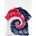 thumbnail image 1 of Polo Ralph Lauren Tie Dye Shirt Blue Fuchia White ( L ), 1 of 2