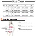 thumbnail image 3 of EGNMCR Bikini Set Women's Solid Bikini Strap Bikini Deep V Split Swimsuit, 3 of 9