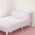 thumbnail image 3 of Mainstays Kids 220TC Cotton Stripe Pink Double, 4 Piece Sheet Set, 3 of 8