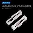 thumbnail image 4 of Unique Bargains 30 Pcs Clips de Câble Servo, Support de Fixation de Câble d'Extension en ABS pour Modèle DIY Avion Bateau RC Blanc, 4 of 4
