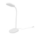 thumbnail image 1 of LED Desk Lamp Touch Control Light Natural Light Protect Eyes, ABS 5V 2.8W 5000K 12 LED Beads Neck USB White Light Touch Control Bedroom Desk Lamp, 1 of 9
