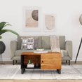 thumbnail image 1 of vidaXL Coffee Table 80x50x40 cm Solid Wood Acacia&Engineered Wood, 1 of 5