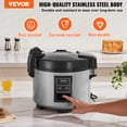 thumbnail image 2 of VEVOR Commercial Rice Cooker 60-Cup Non-Stick Pot 13L 12H Keep Warm Restaurant, 2 of 9