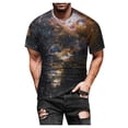 thumbnail image 2 of EGNMCR T-Shirts à Manches Courtes pour Hommes Été Décontracté Col Rond T-shirt, Mode de Rue pour Hommes Décontracté Design Intéressant Imprimé Col Rond Manches Courtes,, 2 of 9