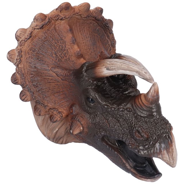 Triceratops Puppet Rubber, Dinosaur Hands Nontoxic Durable Wear Resistant For Storytelling For Puppet Shows