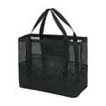 thumbnail image 1 of Large Mesh Beach Tote Bag with Secure Zipper Pocket for Family Pool Swimming and Cruise, 1 of 4