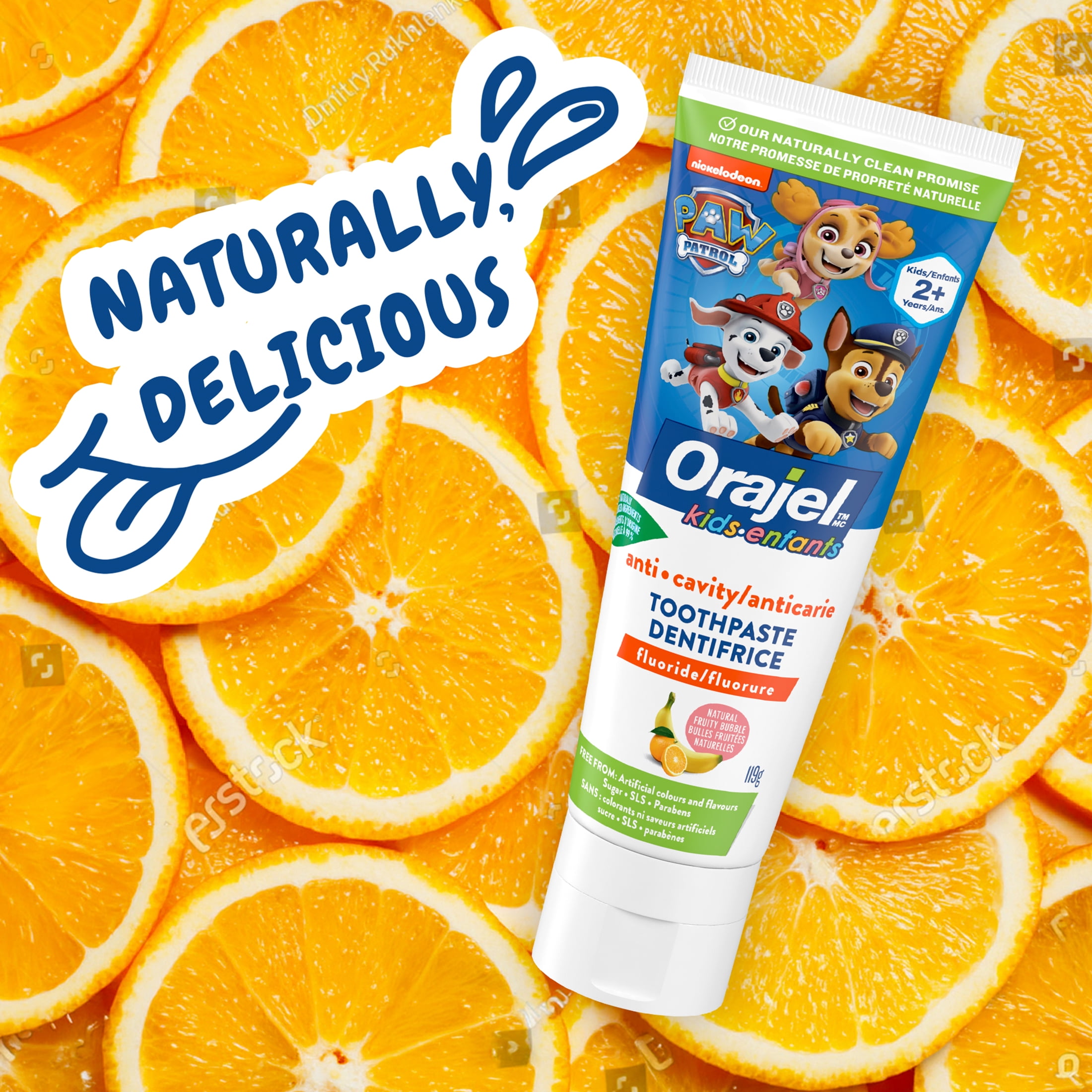 Dentifrice anticarie au fluorure Paw Patrol Orajel Enfants