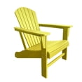 thumbnail image 1 of Chaise Adirondack traditionnelle en résine jaune, 1 of 3