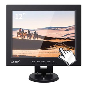 Moniteur écran tactile, 12 1 cm LCD Touch Screen Monitor Pos Systems pour les restaurants Bar Point de vente Café Caissier PC écran tactile VGA USB