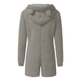 thumbnail image 4 of Combinaison pour Femmes Grande Taille Femmes Combinaison à Manches Longues à Capuche Pyjama Décontracté d'Hiver Chaud Combinaison de Nuit Combinaisons Grande Taille pour Femmes aux Formes en Liquidation, 4 of 5