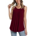 thumbnail image 1 of LSLJS Débardeurs pour Femmes Blouse d'Été Décontractée Sans Manches pour Femmes Hauts à Col Rond T-Shirt Uni Gilet pour Femmes, 1 of 6