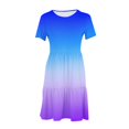 thumbnail image 4 of Amzcrzy Robes pour Femmes Robes Décontractées pour Femmes Robes d'Été Décontractées à Manches Courtes Robe T-Shirt à Étages Mini Robes avec Poches Robes Décontractées pour Femmes, 4 of 5