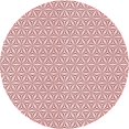 thumbnail image 1 of Ahgly Company Machine Washable Indoor Round Transitional Indian Red Area Rugs, 5' Round, 1 of 7
