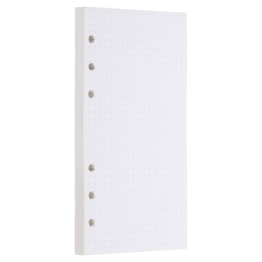 Uxcell A6 Dot Grid Paper 6-Ring Binder Loose Leaf Planner Filler Paper Planner Inserts, 80 Sheets/160 Pages, Lined