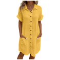 thumbnail image 1 of 2025 Robes Maxi d'Été à Rayures pour Femmes Robe à Manches Courtes V Robes d'Été Col Décontracté Ample Longues Robes pour Femmes avec Poches Robes Fendues de Plage, 1 of 6