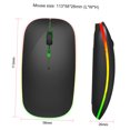 thumbnail image 3 of Labymos M40 Ultra-thin Wireless 2.4G Rechargeable Wireless Silent Ergonomic Design 3 Adjustable DPI Black, 3 of 7