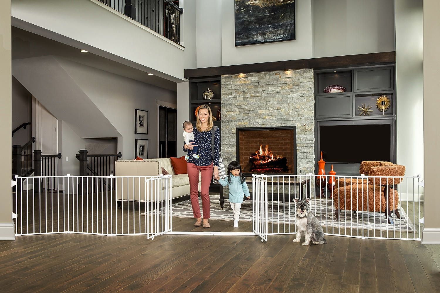 Regalo 192-Inch Double Door Super Wide Gate and Adjustable 8-Panel
