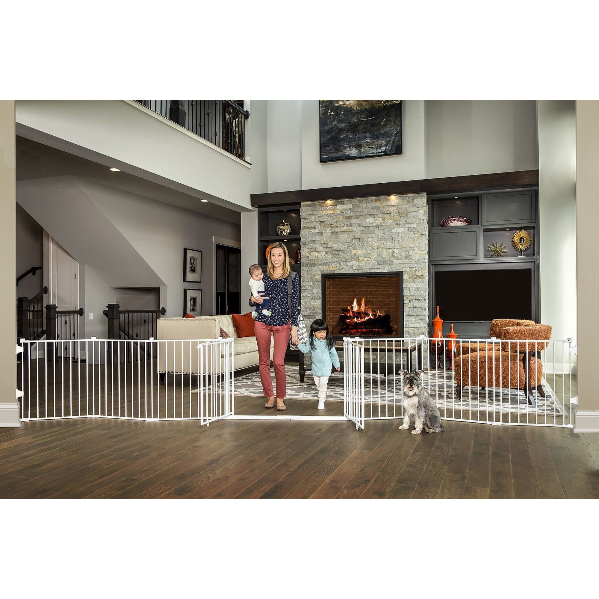 Regalo 192-Inch Double Door Super Wide Gate and Adjustable 8-Panel