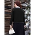 thumbnail image 4 of BeautyIn Cardigans pour Femmes Pull Tricoté Boutonné Manteau Polyvalent d'Hiver, 4 of 4
