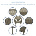 thumbnail image 3 of Jeco Clark Resin Wicker Patio Chair in Gray (Set of 2), 3 of 7